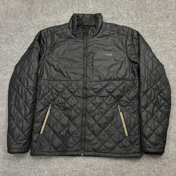 Flylow Jacket Mens Large Quilted Pertex Primaloft Insulated Full Zip Outdoor - Picture 1 of 14